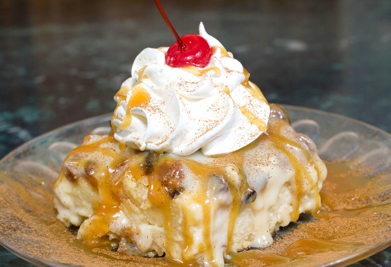 homemade bread pudding