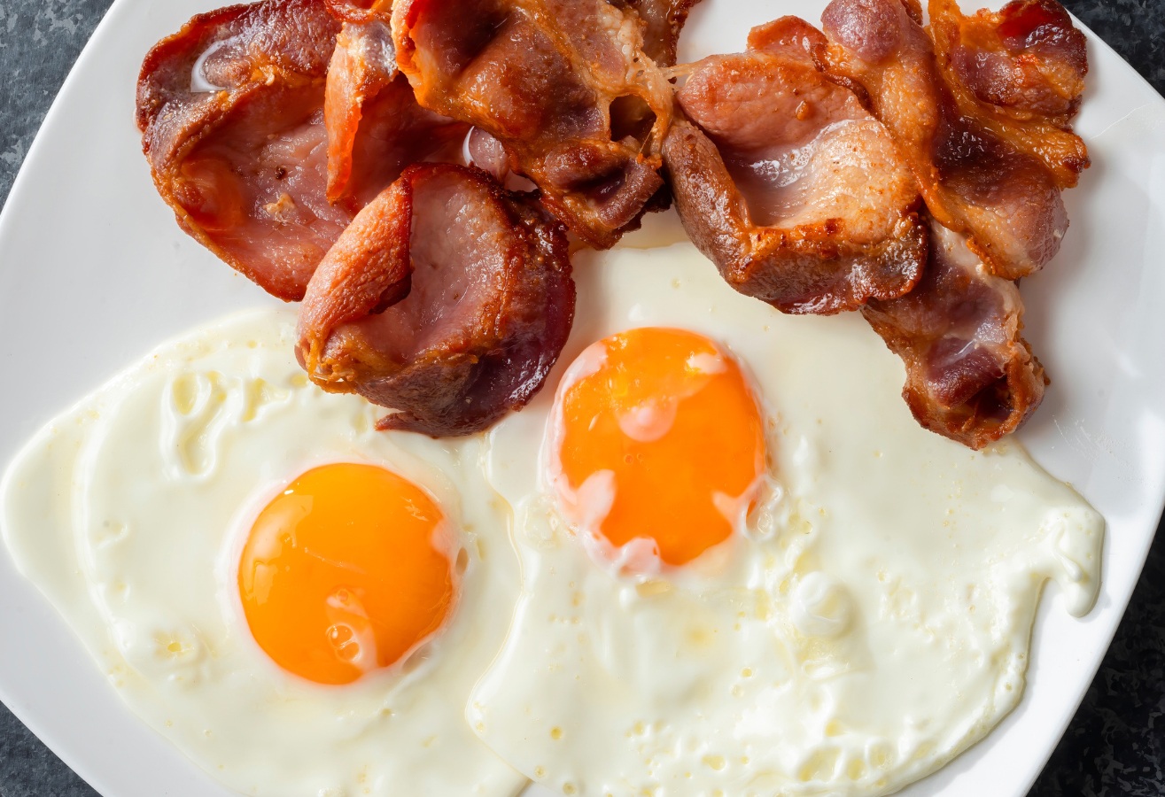 two eggs cooked to order